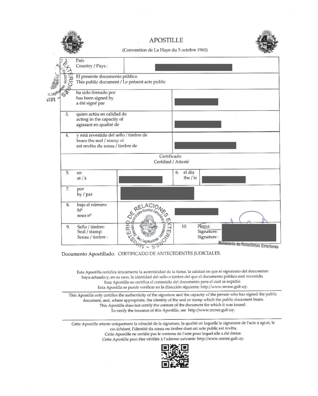 Apostil apostille hague