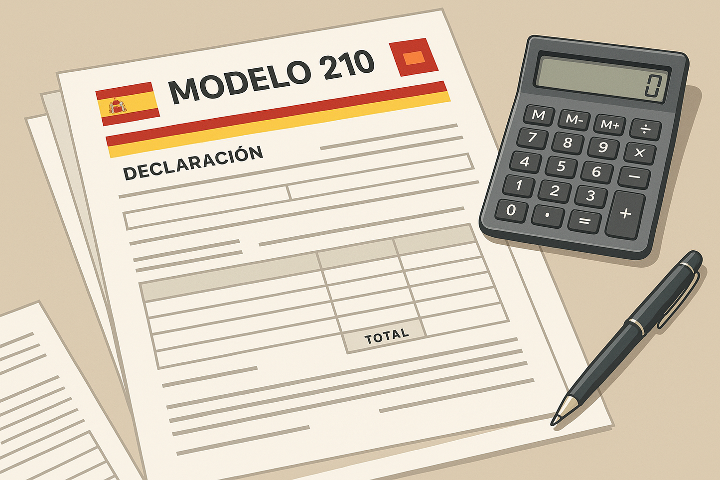 Modelo 210 spain