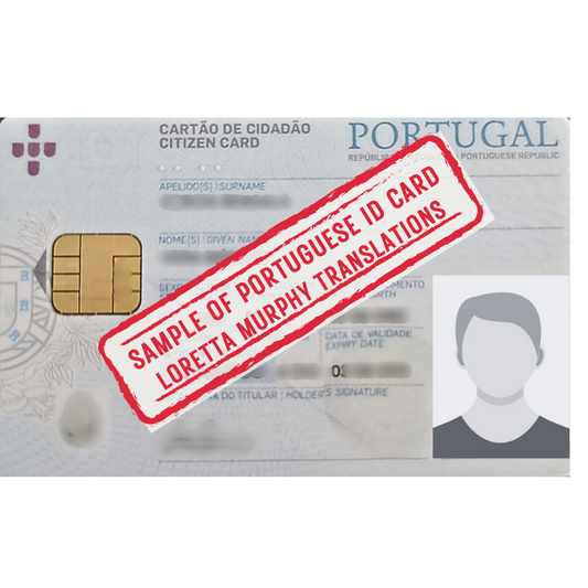 Portuguese ID Card - Certified Translation